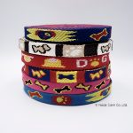 สายทอ ลายคอมพิวเตอร์ ลวดลาย สุนัข จูง หมา