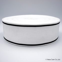 สายทอ โพลี โพลีเอสเตอร์ ริบบิ้น สีขาว
