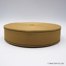 สายทอ โพลี โพลีเอสเตอร์ ริบบิ้น สีน้ำตาล