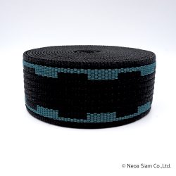 สายทอ พีพี สี ดำ เขียว ลาย