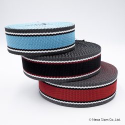 สายทอ โพลี โพลีเอสเตอร์ แดง ดำ ฟ้า