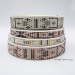 สายทอ ลายคอมพิวเตอร์ ลวดลาย สีขาว